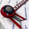 14” Red, White, Navy & Silver Browband