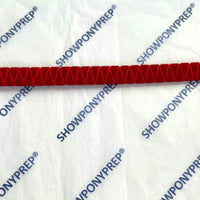 16” Red & Silver Browband