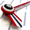 16” Red, White & Navy Browband