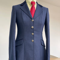 IN STOCK: NAVY TWEED PRINCESS CUT JACKET