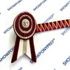 16.5” Burgundy & Gold Browband