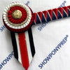 14” Red & Navy Browband