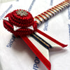 14” Red, White, Navy & Gold Browband