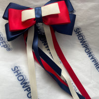 Junior Sale bows- red navy & cream