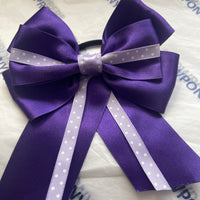 Sale - set purple and lilac bows with tails