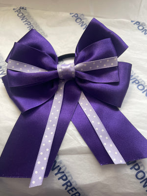 Sale - set purple and lilac bows with tails