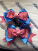 Sale - set baby blue and pink bows with tails