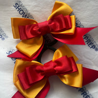 Sale bows- red and gold