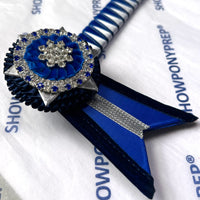 14” Blue, Navy & White Browband