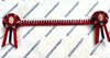 16” Red, White & Navy Browband