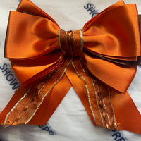 Sale bow- junior orange rustic