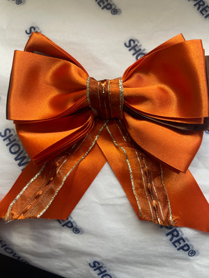 Sale bow- junior orange rustic