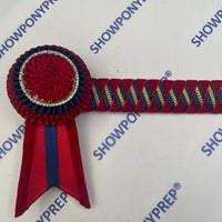 13” Red, Navy & Gold Browband