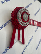 13.5” Red, White & Silver Browband