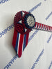 13.5” Red, Navy & White Browband