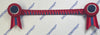 13.5” Red & Navy Browband