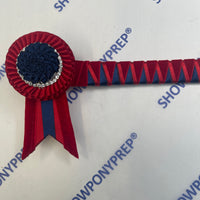 13.5” Red & Navy Browband