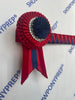 13.5” Red & Navy Browband