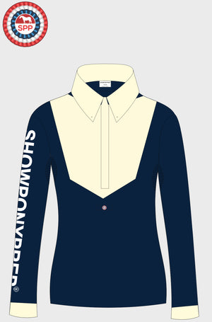 SALE - Old Style Ultimate Show Shirt Navy Long Sleeve