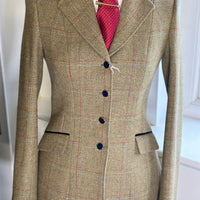 IN STOCK: GREEN TWEED PRINCESS CUT JACKET