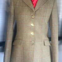 IN STOCK: GREEN TWEED PRINCESS CUT JACKET