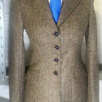 IN STOCK: UNIQUE HERRINGBONE TWEED PRINCESS CUT JACKET