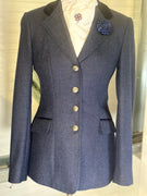 IN STOCK: NAVY TWEED PRINCESS CUT JACKET