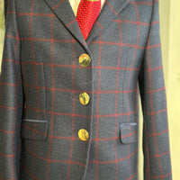 IN STOCK: UNIQUE NAVY TWEED DRESS COAT