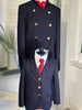 IN STOCK: UNIQUE NAVY TWEED DRESS COAT