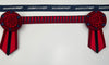 12.5" Red & Navy Browband