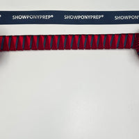 12.5" Red & Navy Browband