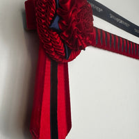 12.5" Red & Navy Browband