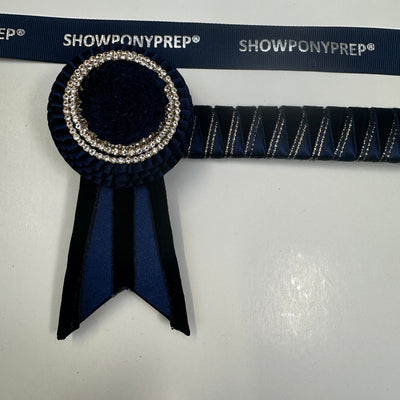 13” Navy & Gold Browband