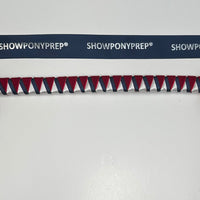 13” Navy, Red & Gold Browband