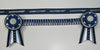 13” Navy, Blue, White & Silver Browband