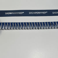 13” Navy, Blue, White & Silver Browband