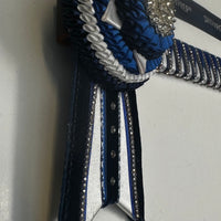 13” Navy, Blue, White & Silver Browband