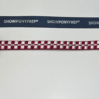 13” Red, White & Silver Browband