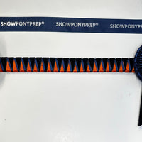 13.5” Navy & Orange Browband