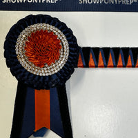 13.5” Navy & Orange Browband