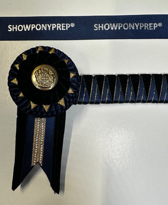 13.5” Navy & Gold Browband