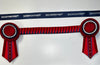 13.5”Red & Navy Browband