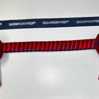 13.5”Red & Navy Browband