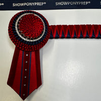 13.5”Red & Navy Browband