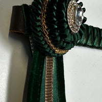 13.5” Green & Gold Browband