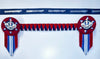 13.5” Red, Blue, White & Silver Browband