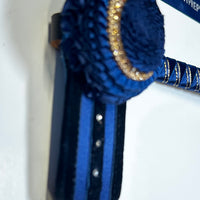 13.5” Navy, Blue & Gold Browband