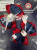 Bows - Burgundy, Navy & WHite