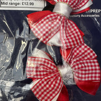 Bows - Red & White GIngham