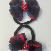 Bows - Navy & Red